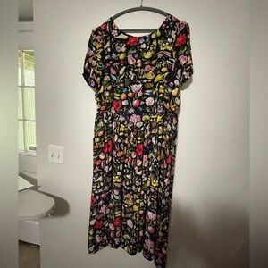 Samantha Pleet Forager Tulipa Silk Dress Size 20